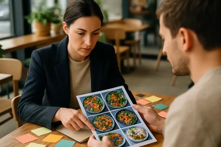 Personal chef intake form with produce, pens, and dinner planning notes