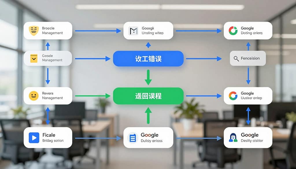 A detailed local SEO troubleshooting flowchart, showcasing a clear and structured diagram. In the foreground, include prominent decision points with icons representing local search challenges, such as citation errors, review management, and Google Business Profile optimization. The middle layer should present connecting arrows and paths, guiding viewers through the troubleshooting process, illustrated with vibrant colors like blue and green for clarity. The background features soft, blurred images of a modern office environment, invoking a professional and organized atmosphere. The lighting is bright and even, creating a clean look that enhances readability. Use a top-down perspective, ensuring all elements are legible, and maintain a focus on professionalism for a business-oriented audience. A detailed local SEO troubleshooting flowchart, showcasing a clear and structured diagram. In the foreground, include prominent decision points with icons representing local search challenges, such as citation errors, review management, and Google Business Profile optimization. The middle layer should present connecting arrows and paths, guiding viewers through the troubleshooting process, illustrated with vibrant colors like blue and green for clarity. The background features soft, blurred images of a modern office environment, invoking a professional and organized atmosphere. The lighting is bright and even, creating a clean look that enhances readability. Use a top-down perspective, ensuring all elements are legible, and maintain a focus on professionalism for a business-oriented audience.