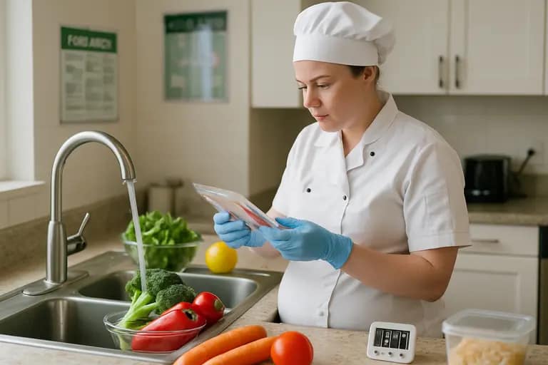 Labeled prepared meals packed in clear containers for home service
