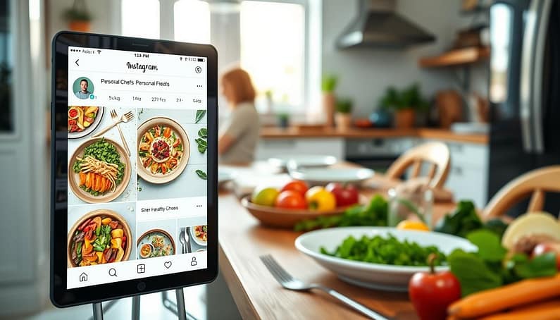 social media for family chef services
