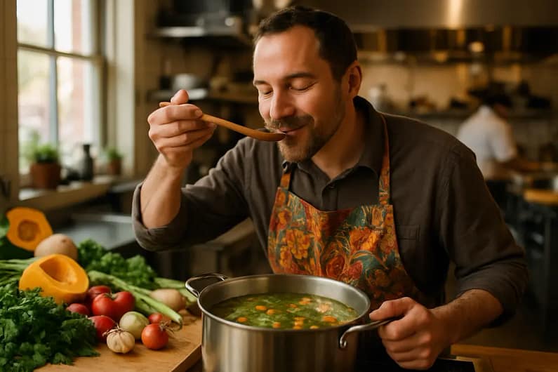 Regional cuisines spread with seasonal dishes on a home dining table