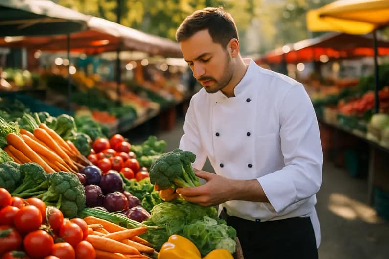 Eat Local Month produce arranged for a Washington personal chef menu
